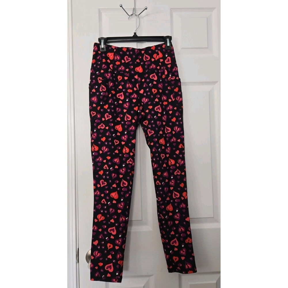 Live -Well Lifestyle Womans Leggins Size Small Black & Multicolor